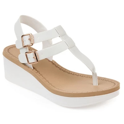 Journee Collection Womens Bianca Tru Comfort Foam Wedge Heel Buckle Sandals 15 Journee Collection Womens Bianca Tru Comfort Foam Wedge Heel Buckle Sandals - Image 13