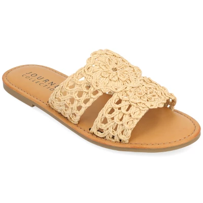 Journee Collection Womens Lissia Tru Comfort Foam Slip On Slide Flat Sandals 13 Journee Collection Womens Lissia Tru Comfort Foam Slip On Slide Flat Sandals - Image 11