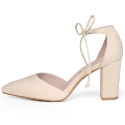 Allegra K Women's Ankle Tie Point Toe Dress Pumps 25 Allegra K Women's Ankle Tie Point Toe Dress Pumps -Noble Heels GUEST a3573ba6 3280 4b00 a7a5 133a1b2961a3