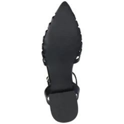 Journee Collection Womens Alivia Ankle Strap Block Heel Pointed Toe Flats -Noble Heels GUEST a4d04c41 4003 4bcd 9663 f2f7d665bc5c