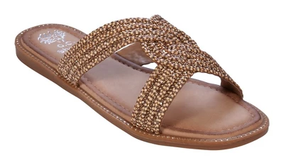 GC Shoes Janell Knotted Woven Slide Flat Sandal 9 GC Shoes Janell Knotted Woven Slide Flat Sandal - Image 7