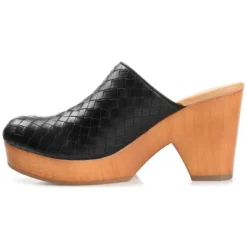 Journee Collection Womens Kelsy Mules Mid Block Heel Round Toe Pumps