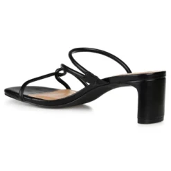 Journee Collection Womens Rianne Open Square Toe Half Block Heel Sandals -Noble Heels GUEST a6658714 e042 4cd8 aad9 3855b0e946e4