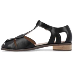 Journee Collection Womens Azzaria Low Block Heel Square Toe Flats