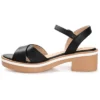Journee Collection Womens Hilaree Ankle Strap Low Block Heel Sandals