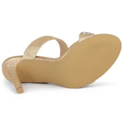 Allegra K Women's Glitter Rhinestone Stiletto Heels Sandals -Noble Heels GUEST a97ea40b b1e3 4d74 bd64 254ba8eae6ed