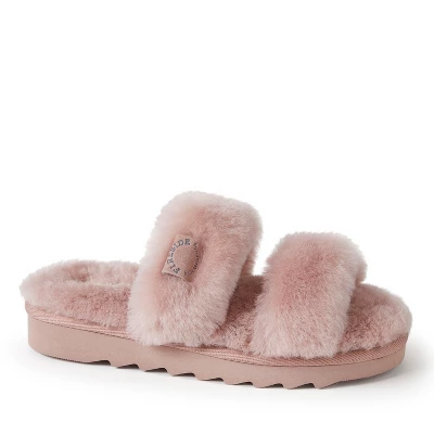 Dearfoams Women's Benalla Genuine Shearling Double Band Slide Slippers 13 Dearfoams Women's Benalla Genuine Shearling Double Band Slide Slippers - Image 11