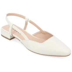 Journee Collection Womens Paislee Sling Back Block Heel Square Toe Flats -Noble Heels GUEST ad3c5900 69cf 4acd a4d0 9407869a3e35