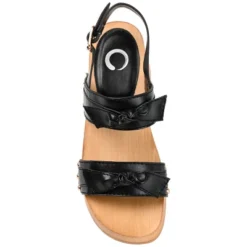 Journee Collection Womens Tia Double Bow Accent Clog Sandals -Noble Heels GUEST aeb9b285 2e87 4538 82f4 3e2289c9ae99