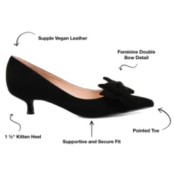 Journee Collection Womens Orana Pointed Toe Kitten Heel Pumps -Noble Heels GUEST b21c37cf f570 4f46 9839 cc0d8aff87b0