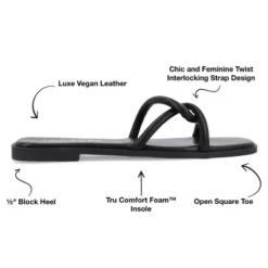 Journee Collection Womens Lauda Tru Comfort Foam Vegan Leather Slip On Sandals 21 Journee Collection Womens Lauda Tru Comfort Foam Vegan Leather Slip On Sandals -Noble Heels GUEST b2640dc3 5cde 49ac a3c3 fa4aaf28056e
