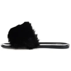 Journee Collection Women's Faux Fur Dusk Slide