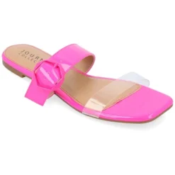 Journee Collection Womens Jeysha Tru Comfort Foam Slip On Slide Flat Sandals -Noble Heels GUEST b494e1f1 ce20 4d85 86a3 de9e16271e61