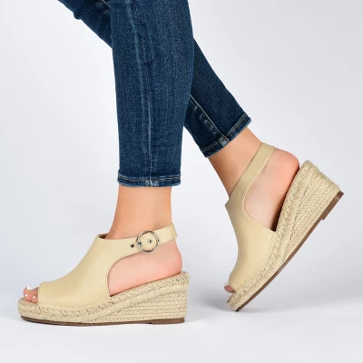 Journee Collection Womens Crew Wedge Heel Espadrille Sandals 10 Journee Collection Womens Crew Wedge Heel Espadrille Sandals - Image 8