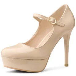 Allegra K Women's Platform Round Toe Ankle Strap Stiletto High Heel Pumps 14 Allegra K Women's Platform Round Toe Ankle Strap Stiletto High Heel Pumps -Noble Heels GUEST b5bc7f1e 78b9 4df2 a207 ffd4763b1a73