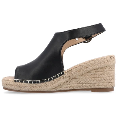 Journee Collection Womens Crew Wedge Heel Espadrille Sandals 3 Journee Collection Womens Crew Wedge Heel Espadrille Sandals