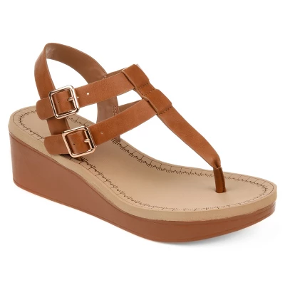 Journee Collection Womens Bianca Tru Comfort Foam Wedge Heel Buckle Sandals 14 Journee Collection Womens Bianca Tru Comfort Foam Wedge Heel Buckle Sandals - Image 12