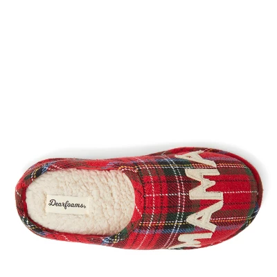 Dearfoams Women's Plaid Mama Bear Clog Slipper 6 Dearfoams Women's Plaid Mama Bear Clog Slipper - Image 4