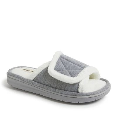 Dearfoams Women's Orla Adjustable Sweatshirt Slide Slippers 7 Dearfoams Women's Orla Adjustable Sweatshirt Slide Slippers - Image 5