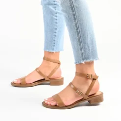 Journee Collection Womens Gigie Ankle Strap Stacked Heel Sandals -Noble Heels GUEST bc29b722 4687 41d8 ac38 2ab2d3764a36