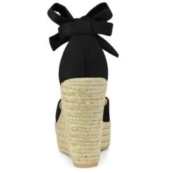 Allegra K Women's Espadrilles Tie Up Ankle Strap Wedges Sandals -Noble Heels GUEST bd23bfe7 874c 4c3a 8be5 42c6a430b5e0