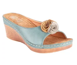 GC Shoes Sydney Flower Comfort Slide Wedge Sandals 37 GC Shoes Sydney Flower Comfort Slide Wedge Sandals -Noble Heels GUEST bd374120 c6f2 4ccf 9ba0 15a2872a6b2b