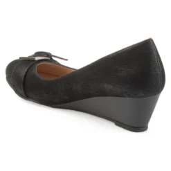 Journee Collection Womens Graysn Comfort Insole Slip On Round Toe Wedge -Noble Heels GUEST bd8bdff1 9b52 4940 80d8 63eefa57cbab