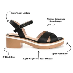 Journee Collection Womens Hilaree Ankle Strap Low Block Heel Sandals -Noble Heels GUEST bdba0d5d 2f1b 4db8 b6ad 0ac565e78137