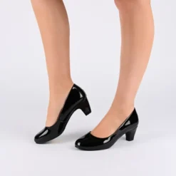 Journee Collection Womens Luu-m Comfort Insole Round Toe Low Block Heel Pumps -Noble Heels GUEST bf05ac00 6c16 4a10 bb6e 34a2216a063e