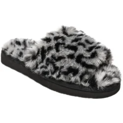 Minnetonka Women's Faux Fur Lolo Slide Slipper -Noble Heels GUEST bf2a82ba 26a8 4943 9295 993be0f77319