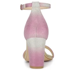 Allegra K Women's Gradient Glitter Chunky Heels Sandals 14 Allegra K Women's Gradient Glitter Chunky Heels Sandals -Noble Heels GUEST c0b88d89 7057 4157 9455 5e40b74647bf