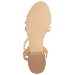 Journee Collection Womens Tulsi Faux Pearl Ankle Strap Covered Block Heel Sandals -Noble Heels GUEST c0c3f6c7 3494 4b5d 83b6 6300d97b928c