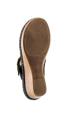 GC Shoes Flora Flower Comfort Slide Wedge Sandals 6 GC Shoes Flora Flower Comfort Slide Wedge Sandals - Image 4