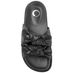 Journee Collection Womens Melanie Slide Flat Sandals -Noble Heels GUEST c57b246f e3ee 47ed b10c fe624e9dbb67