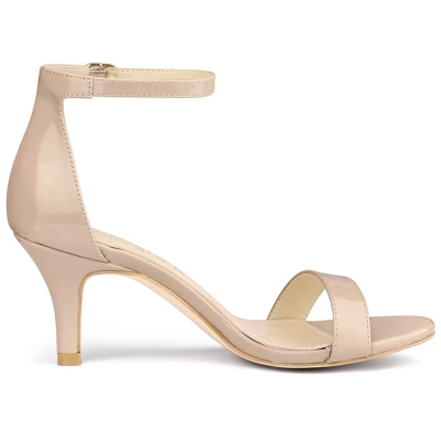 Allegra K Women's Ankle Strap High Heeled Open Toe Stiletto Heels Sandals 8 Allegra K Women's Ankle Strap High Heeled Open Toe Stiletto Heels Sandals - Image 6