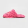 Women's Holiday Oh What Fun! Scuff Slippers - Wondershop™ Pink -Noble Heels GUEST c73f01fb 83b8 42dc b7b0 2bc4acf620de