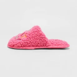 Women's Holiday Oh What Fun! Scuff Slippers - Wondershop™ Pink