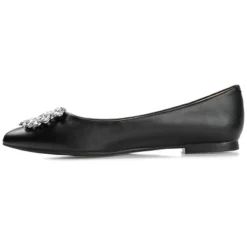 Journee Collection Womens Renzo Slip On Pointed Toe Ballet Flats