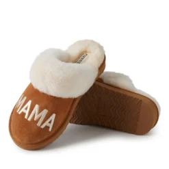 Fireside By Dearfoams Women's Mama Bear Genuine Shearling Scuff Slippers -Noble Heels GUEST cb457784 0bf9 4366 8004 bd0a490789cd