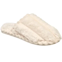 French Connection Women's Fluffy Textured Slippers - Winter House Shoes For Women -Noble Heels GUEST cb8bf519 b7a0 4941 8447 10cd6c00c6ab