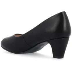 Journee Collection Womens Luu-m Comfort Insole Round Toe Low Block Heel Pumps -Noble Heels GUEST cb90968b c1f2 4a8c 9f22 7b3c93e61bfb