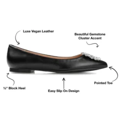 Journee Collection Womens Renzo Slip On Pointed Toe Ballet Flats 24 Journee Collection Womens Renzo Slip On Pointed Toe Ballet Flats -Noble Heels GUEST cc185d91 ed3a 445b 81a5 cc29ac8f9e46