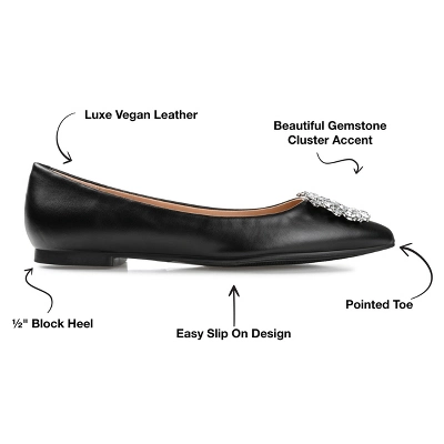 Journee Collection Womens Renzo Slip On Pointed Toe Ballet Flats 9 Journee Collection Womens Renzo Slip On Pointed Toe Ballet Flats - Image 7