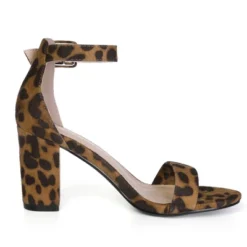 Allegra K Women's Floral Ankle Strap Block Heel Sandals -Noble Heels GUEST cc79a2e2 05ef 4530 9b1e 0c0b3a7d3627