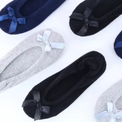 CTM Women's Terry Ballerina Slipper House Shoe -Noble Heels GUEST cccc2bcc 5e2f 4e3e 8c43 a1aaac8f0c8f