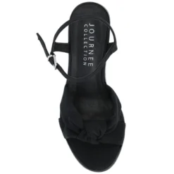 Journee Collection Womens Garner Knit Inset Platform Block Heel Sandals -Noble Heels GUEST cdda8496 d05a 42dd b4c1 b2eb4fa72601