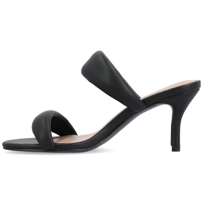 Journee Collection Womens Mellody Light Puff Strap Slip On Open Toe Pumps 3 Journee Collection Womens Mellody Light Puff Strap Slip On Open Toe Pumps