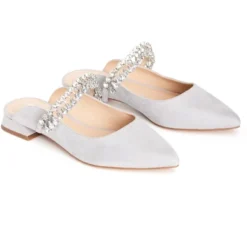 Women's Wide Fit Strappy Point Mule - Gray | EVANS -Noble Heels GUEST ceacebde 4629 4733 b75a b2ea0be55a44