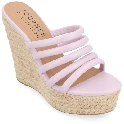 Journee Collection Womens Cynthie Tru Comfort Foam Slip On Espadrille Wedge Sandals 12 Journee Collection Womens Cynthie Tru Comfort Foam Slip On Espadrille Wedge Sandals - Image 10