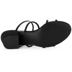 Allegra K Women's Clear Strap Block Heel Slide Sandals 16 Allegra K Women's Clear Strap Block Heel Slide Sandals -Noble Heels GUEST cfb98dbf 2177 40bc a27f b48f2ec5d217